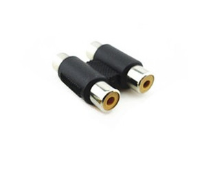 2RCA Audio Straight-through Head Double Lotus Head Double Female to Double Female 2AV Straight-through Rca Straight-through Head