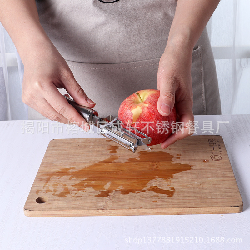 Multifuncional cuchillo de fruta de acero inoxidable pelador hogar creativo cocina fruta gadget combinación regalo traje