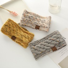 日韩宽边针织毛线发带chic风头饰网红简约运动风纯色头带女秋冬