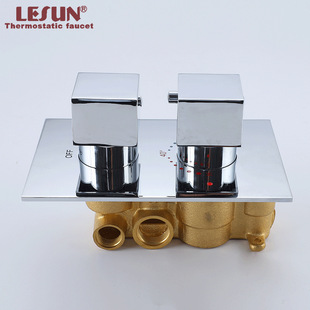 Cross-border thermostatic shower control valve mixing valve hotel toilet switch two in and one out