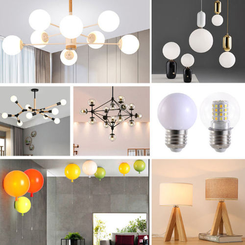 LED Magic Bean Bulb E27 Screw Base Energy Saving Bulb Crystal Molecular Chandelier 12W Three-Color Change Light Source G45 Small Round Bulb