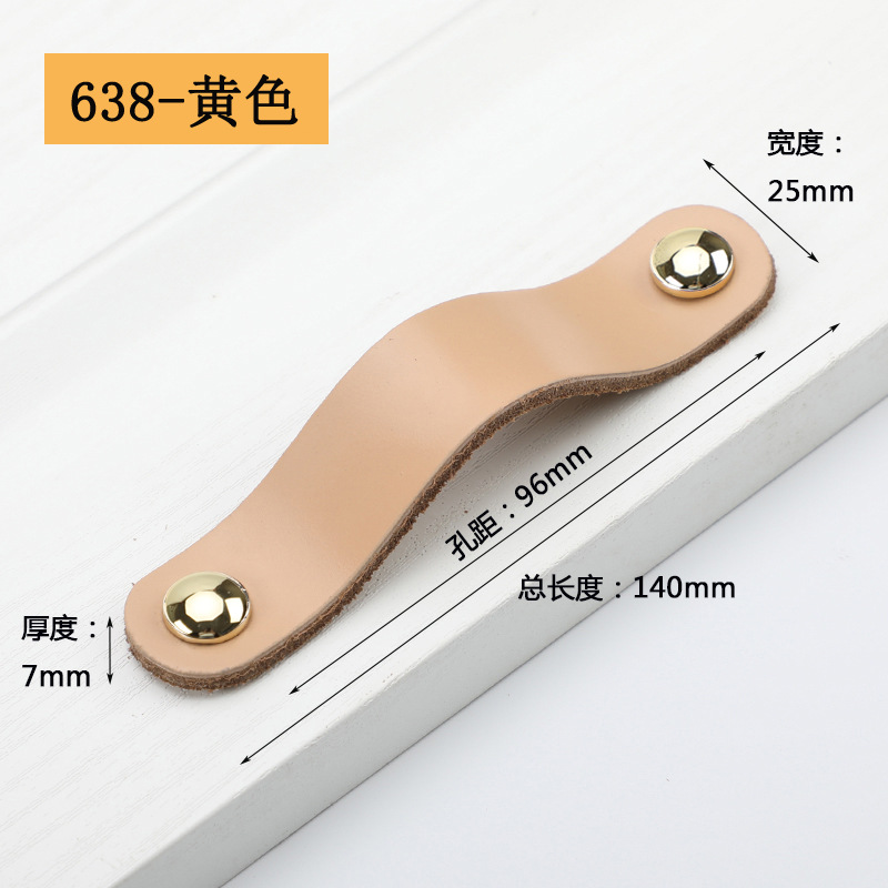 Pilar mango bolso color nórdico cajones armario puerta marrón negro cuero suave moda pequeña manija