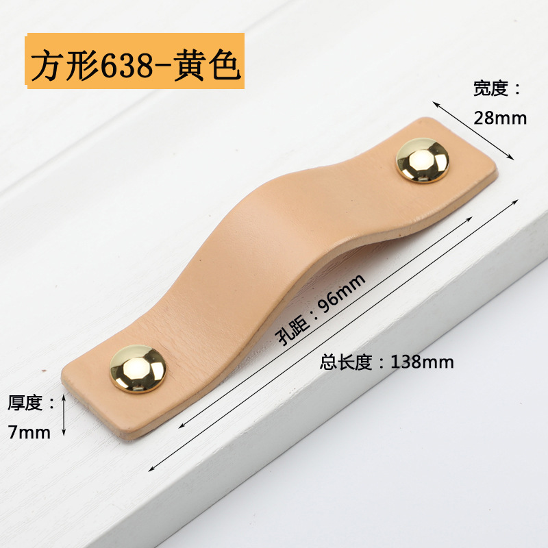 Pilar mango bolso color nórdico cajones armario puerta marrón negro cuero suave moda pequeña manija