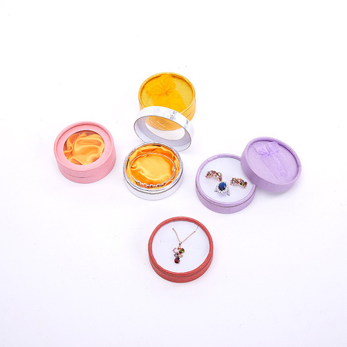 Butterfly knot round jewelry box necklace box bracelet box accessory packaging box earring earring jewelry packaging box
