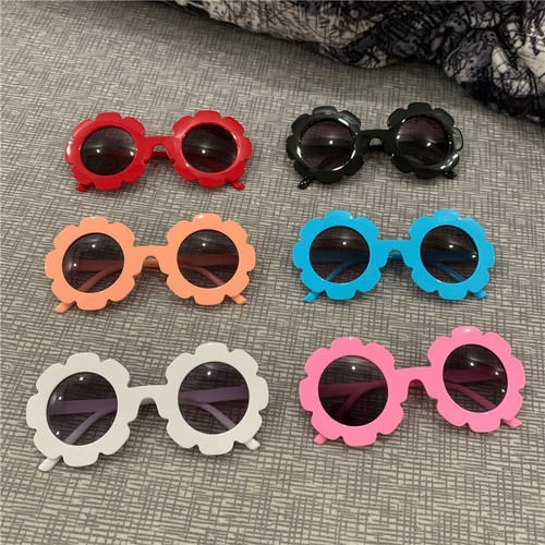 1380 Sunflower Cute Children's Sunglasses Cute Little Flower Children's Glasses Children's Sunglasses