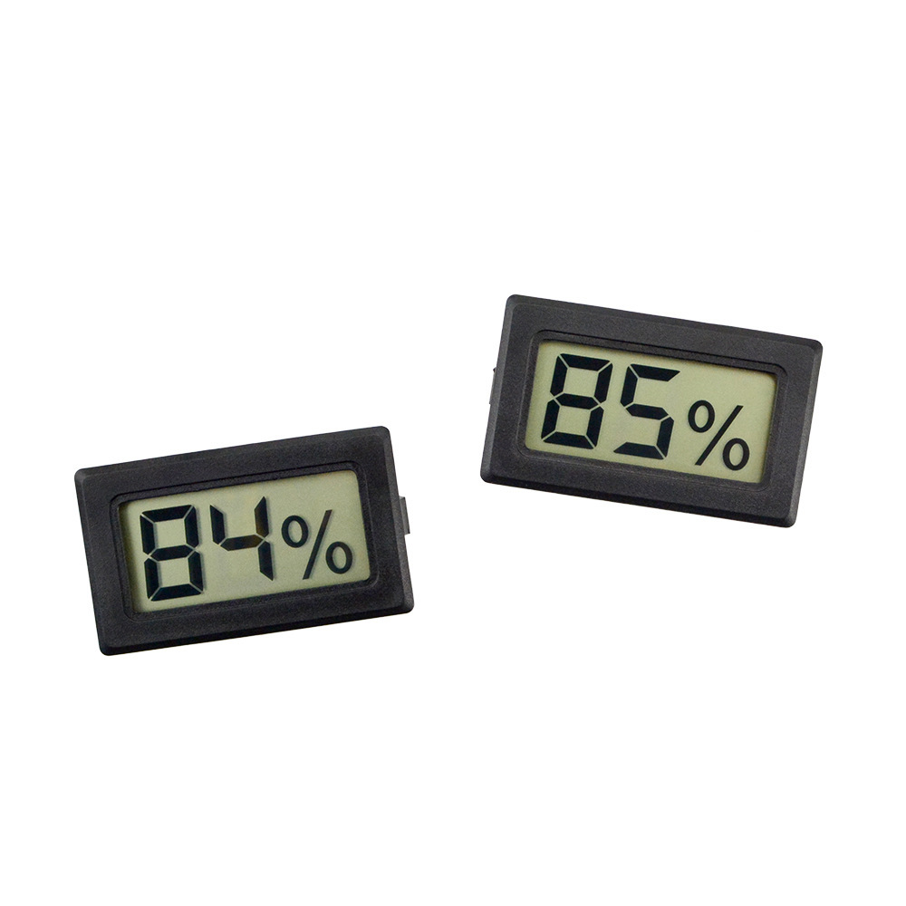 雪茄盒摄影箱嵌入式陆龟角蜥宠物箱湿度计迷你电子无线数显湿度表