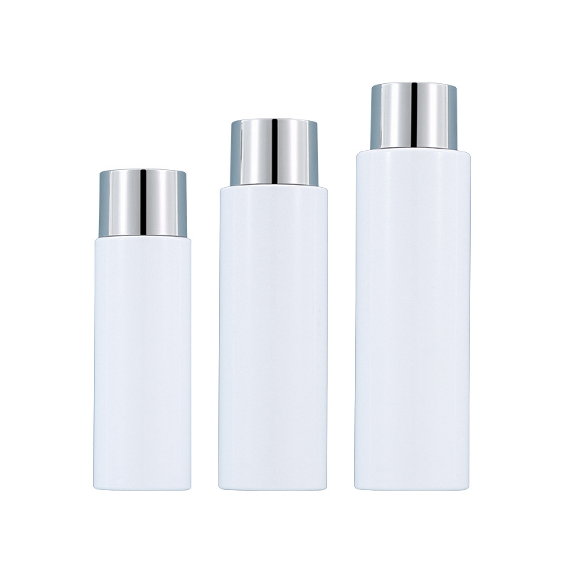100ml de plástico blanco puro botella de rocío 150-200mlpet botella de tóner cosmética sub-botella Xumin embalaje