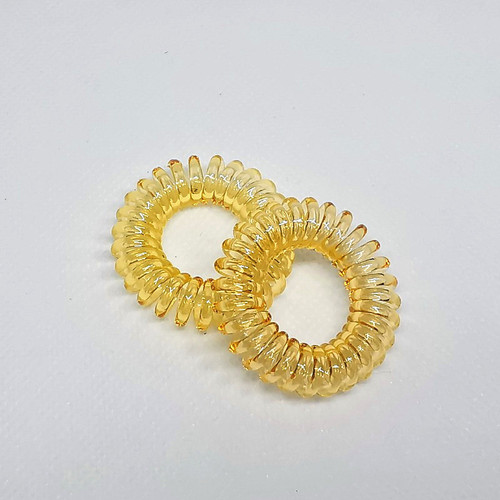 3.8 Transparent telephone cord hair ties cross-border hair rope accessories Yiwu foreign trade rubber bands hair accessories hair rope wholesale