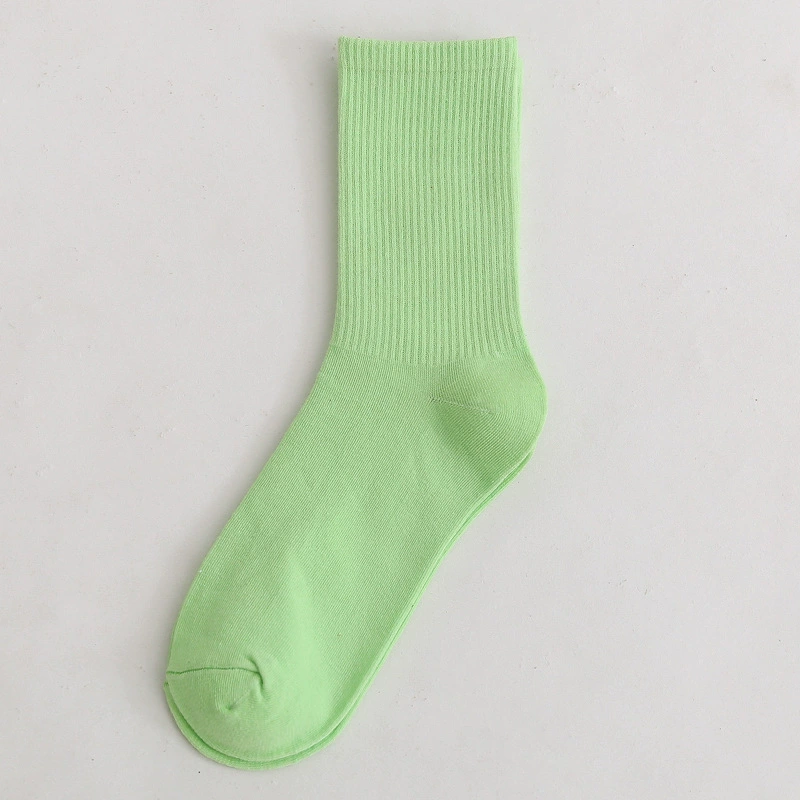 Mid‑length cotton socks, mid‑calf unisex, absorbent and odor‑resistant, cotton or thin velvet option