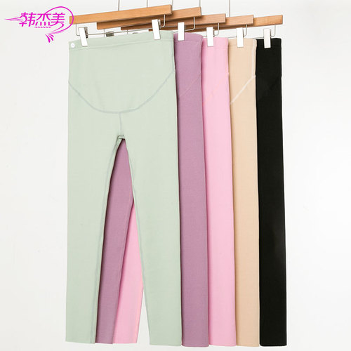 One piece of German velvet for pregnant women to keep warm and traceless, thickened and velvet waist adjustable pregnancy leggings for sleeping