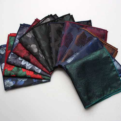 Manufacturer wholesale men's high-end suit pocket squares, various multi-color formal business professional pocket squares