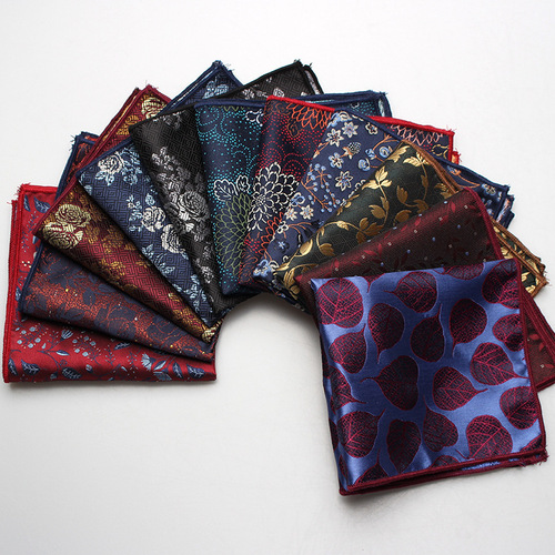 Manufacturer wholesale men's high-end suit pocket squares, various multi-color formal business professional pocket squares