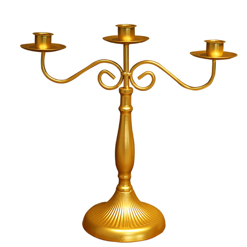 European iron nostalgic candle holder, creative restaurant table decorations, romantic retro style home candlelight dinner props