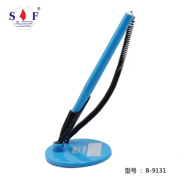 Counter Pen Customized Front Desk Desktop Paste Fixed Gel Pen Bank Advertising Office with Line Signature Desk Pen