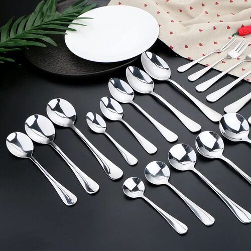 Cross-border 1010 wholesale stainless steel western food tableware steak knife, fork and spoon set dessert spoon coffee spoon fruit fork