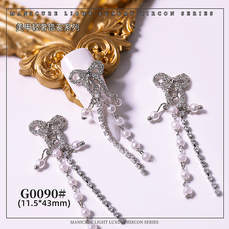 Celebridad en línea LZ clavo perla arco joyería cadena términos Shell Starfish tridimensional colgante lujo metal ZIRCON diamante