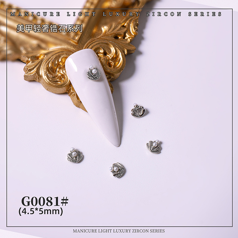 Celebridad en línea LZ clavo perla arco joyería cadena términos Shell Starfish tridimensional colgante lujo metal ZIRCON diamante