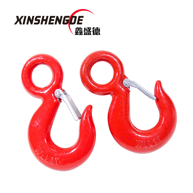 320A/C7吨美式货钩 模锻美式眼型滑钩吊钩 绞盘钩即墨锻造