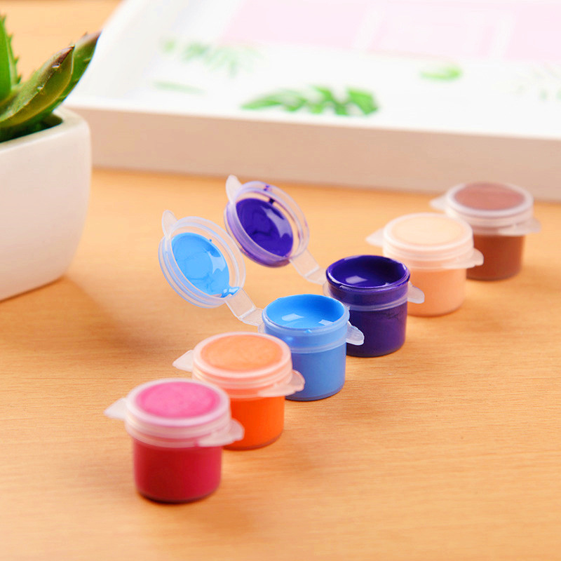 Wholesale 5ml6 Color Watercolor Pigment Children Fine Art Painting Pigment Finger Painting Pigment Acrylic Vinyl Doll Pigment