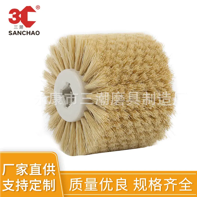 厂家供应十字芯剑麻丝拉丝轮 仿古纹还原红木浮雕刻上蜡抛光轮