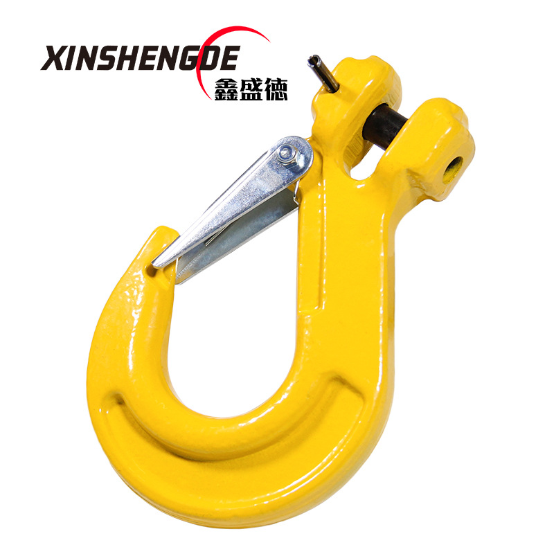 G80羊角吊钩 80级羊角滑钩 锻造高强度吊钩 即墨索具工厂 货钩