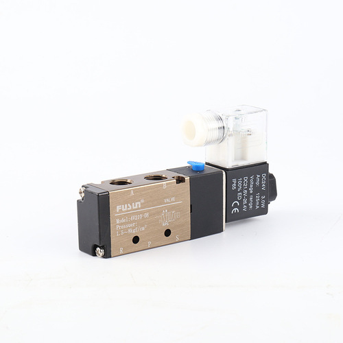 Pneumatic solenoid valve 4V210-08, 2-position 5-way pneumatic direction valve, cylinder-controlled check valve, solenoid valve