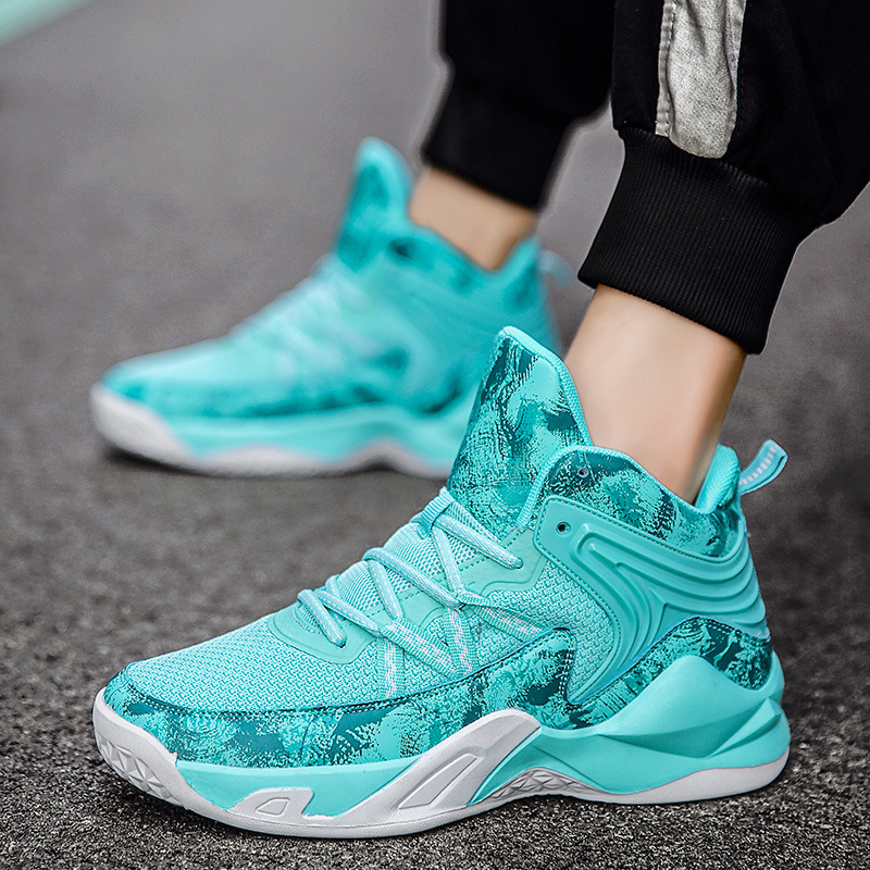 Cross-border Qiao AJ New Basketball Shoes Men's High-top War Boots Practical Student Sports Shoes Yuanyang Shoes Venom Sneakers