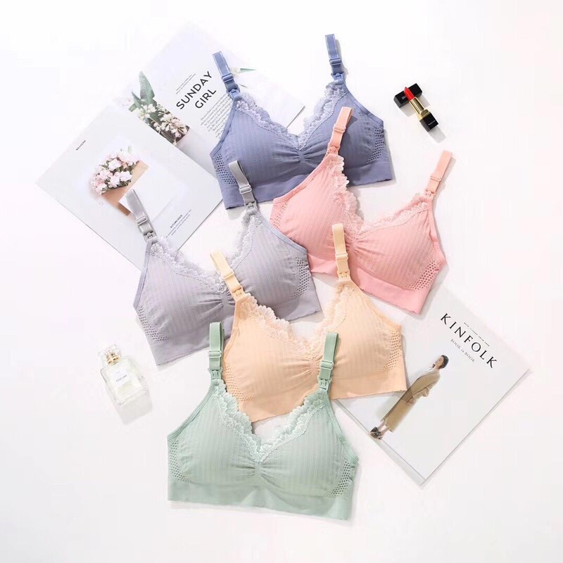 Landier Mordale breastfeeding pregnant women underwear without steel ring on the open buckle feeding underwear summer breastfeeding bra thin Landier Mordale breastfeeding pregnant women underwear without steel ring on the open buckle feeding underwear summer breastfeeding bra thin