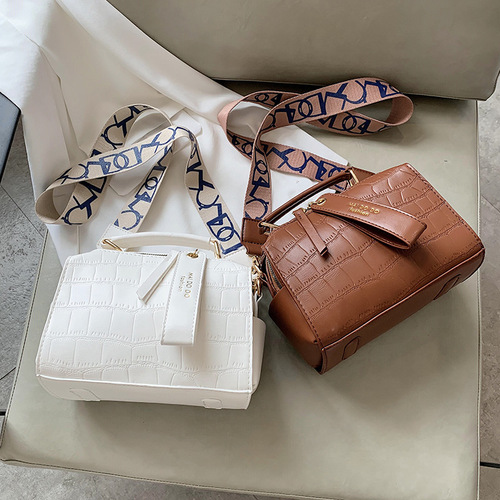 包包小众设计2024新款潮韩版高级质感宽肩带手提斜挎包时尚枕头包