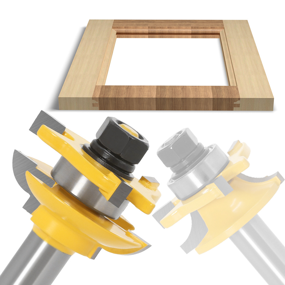 Juego de 3 piezas 12 mango cuchillo de puerta de gabinete cuchillo de puerta de madera maciza carpintería fresadora Tenon cuchillo de puerta de gabinete