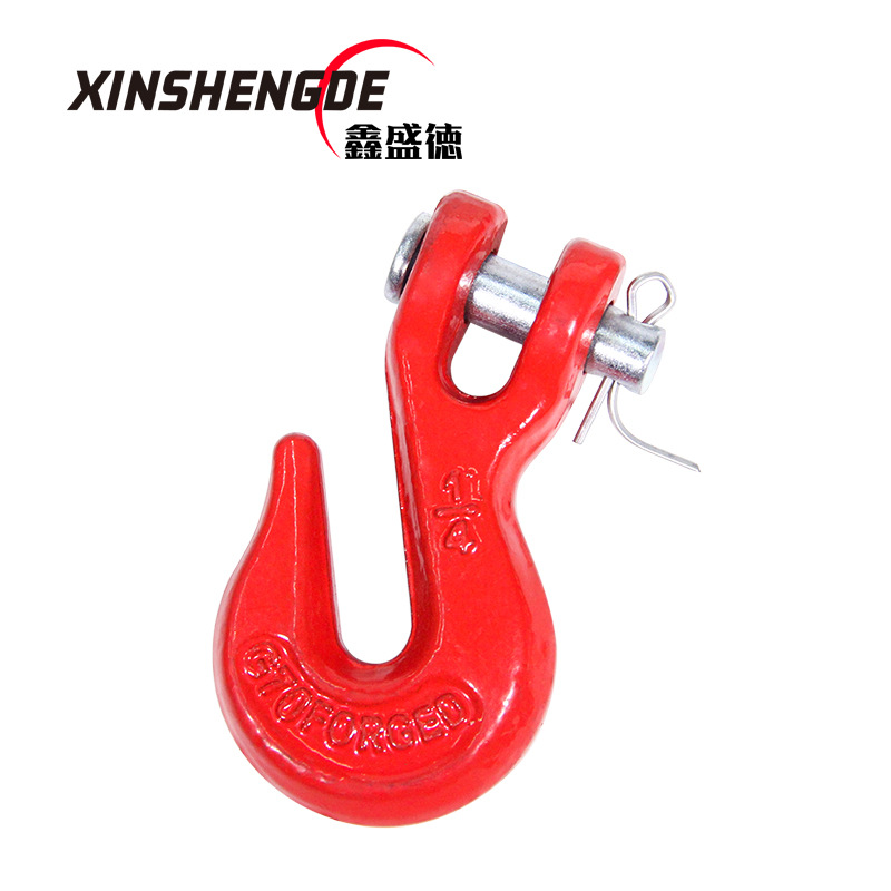 G70羊角抓钩 5/16锻造抓钩 电镀锌羊角抓钩 即墨索具厂家