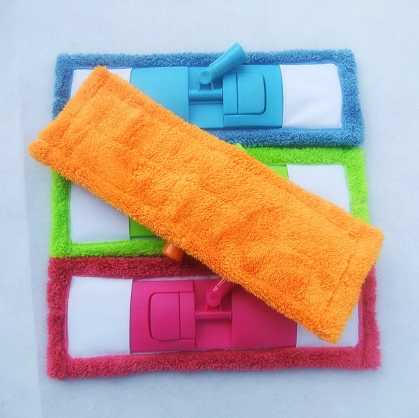 Directo de fábrica de coral fregona paño grueso y grueso coral fleece MOP plana cabeza de reemplazo de la fregona hogar cabeza de la fregona