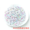 Nail sequins, epoxy resin, nail stickers heart shaped, 3mm, 10 gram