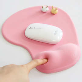 鼠标垫护腕软硅胶护腕桌垫电脑办公游戏支持个性 logo图案