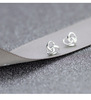 Silver needle, earrings heart-shaped, Japanese and Korean, silver 925 sample, simple and elegant design, wholesale