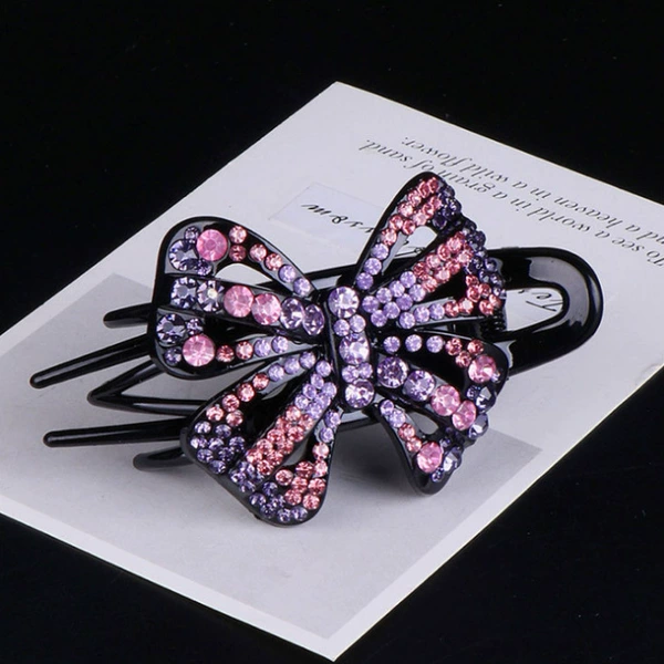 Three-toothed clip-Terring Purple Violet