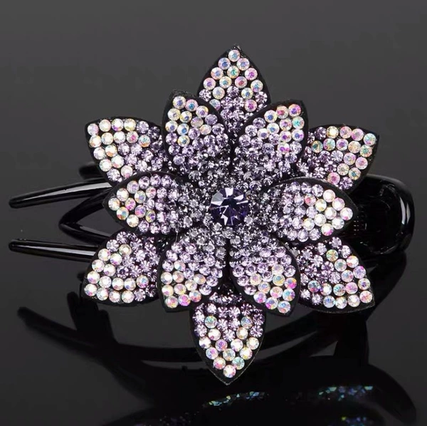 Three-toothed clip-Lotus Purple Ran