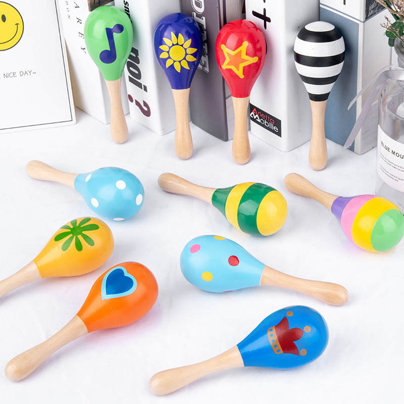 Bebé martillo de arena educación temprana para niños Música Instrumento de percusión Bola de arena sonajero para niños agarrando persiguiendo Viendo y escuchando juguetes de entrenamiento