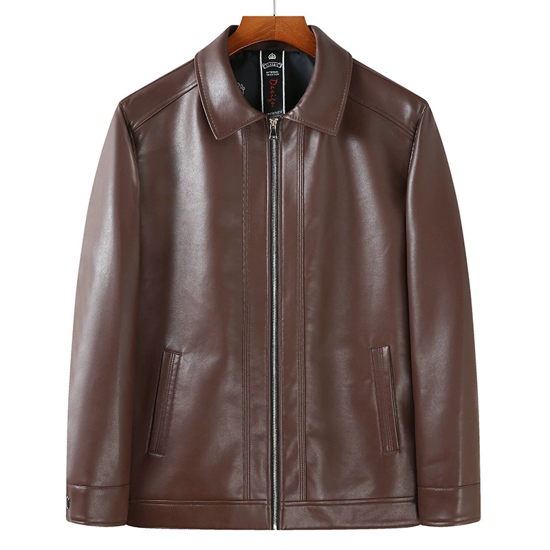 Добавить толстый плюс размер повседневная мода толстый лацкан пальто в старости толстый человек Бизнес отец большой