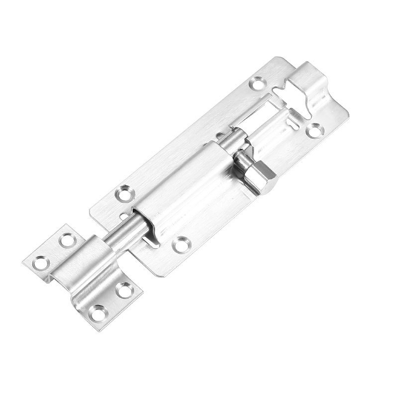 Cerradura de puerta de perno de acero inoxidable, perno de puerta antirrobo, puerta de baño de madera para uso doméstico, perno cuadrado antirrobo anticuado image 7