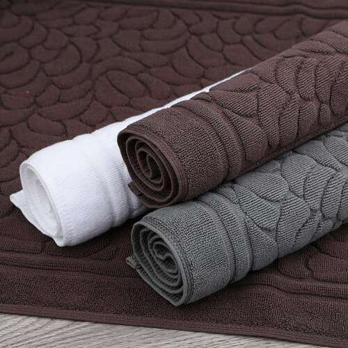 Factory direct supply hotel bath mat full cotton thick water-absorbing home bathroom mat hotel bath mat wholesale