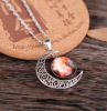 Necklace, starry sky, “Frozen”, with gem