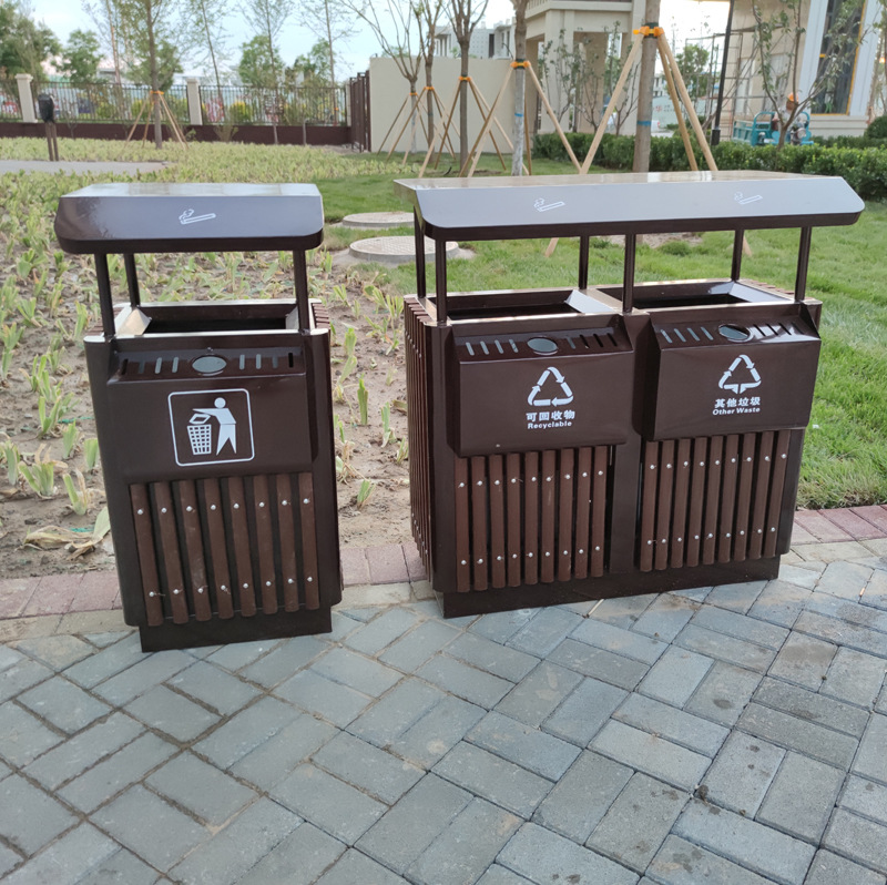 环卫户外垃圾桶户外分类垃圾桶成品垃圾箱现货二分类不锈钢垃圾桶