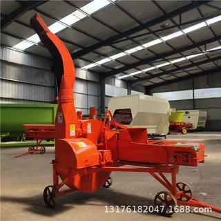 小型时产6吨铡草机家庭养殖青贮揉搓机自动进料锤片果秧粉碎机