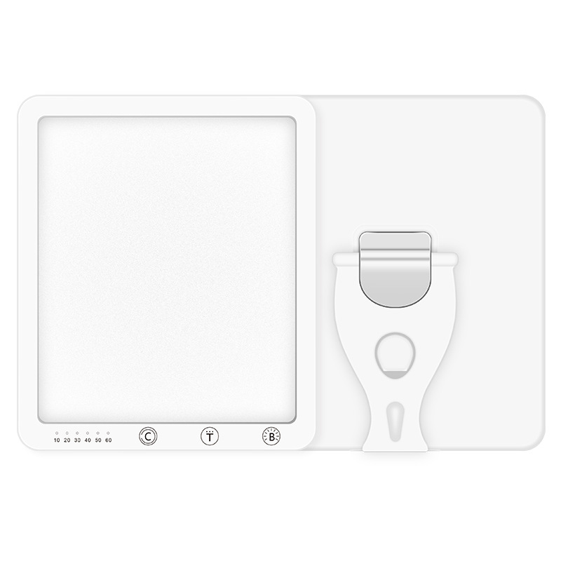 Transfronteriza nueva lámpara de fototerapia SAD temporización inteligente de tres colores de temperatura LED lámpara de fisioterapia emocional biónica lámpara solar de fábrica