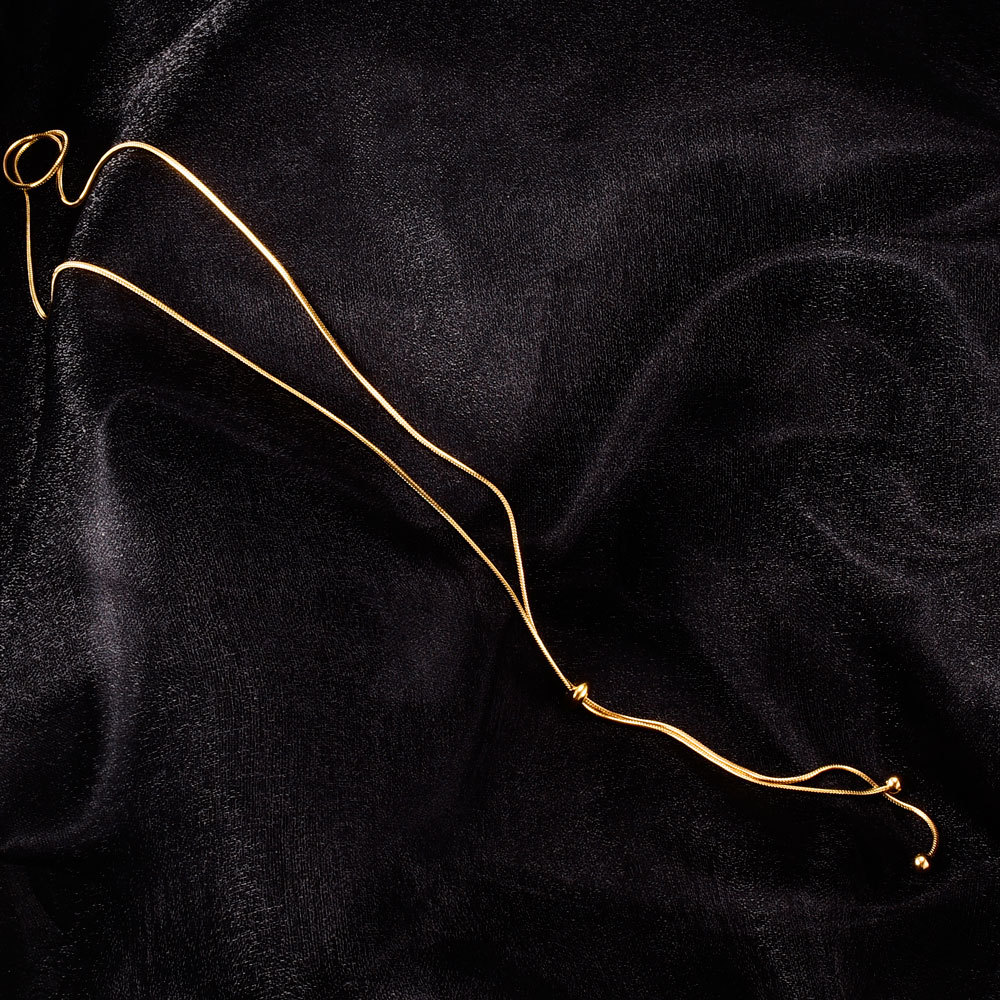 Two-tone Layered Chain Necklace Set Gold And Silver Minimalist_voghion.com