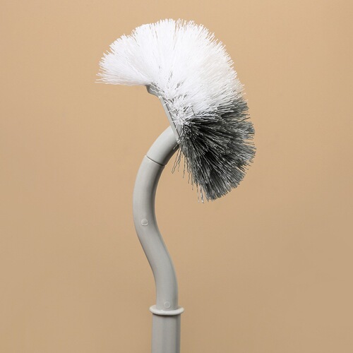 Toilet brush long handle cleaning brush plastic household toilet powerful brush household cleaning artifact can be hung