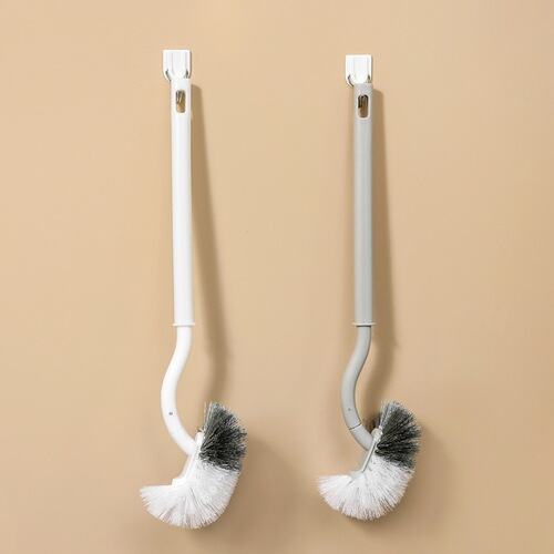 Toilet brush long handle cleaning brush plastic household toilet powerful brush household cleaning artifact can be hung