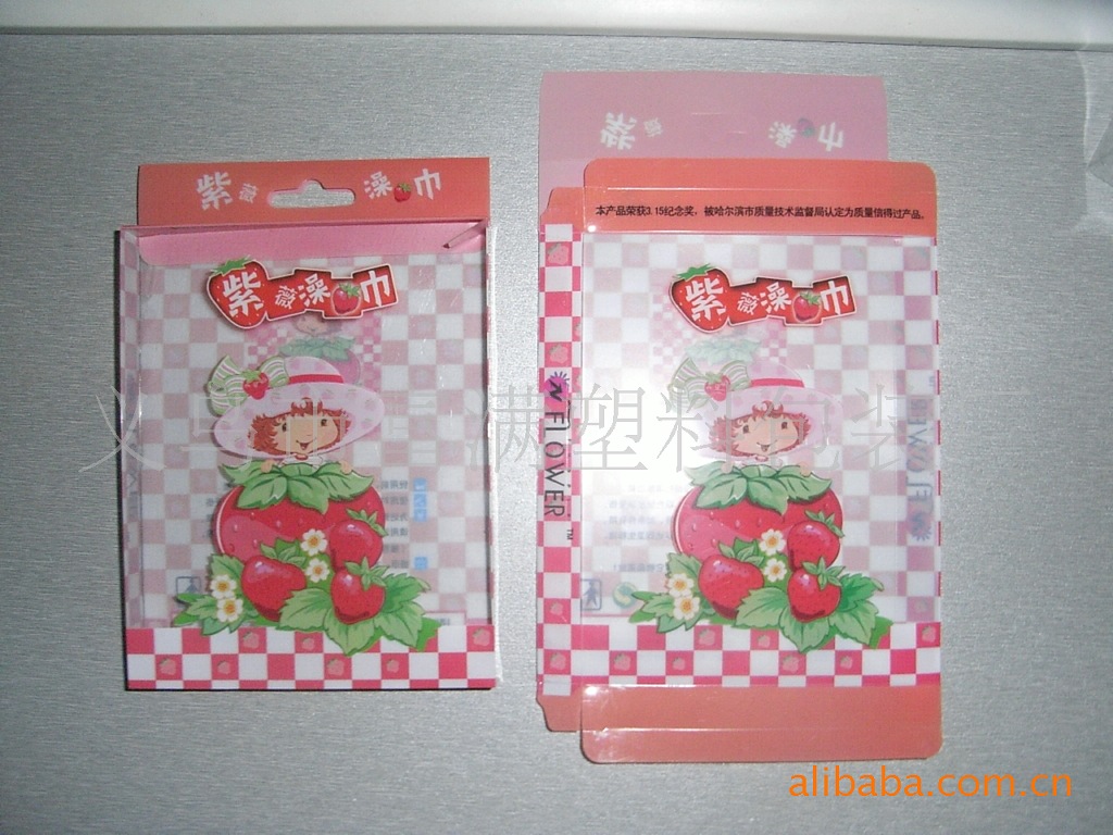 澡巾折盒包装 透明圆筒包装 日用品透明包装