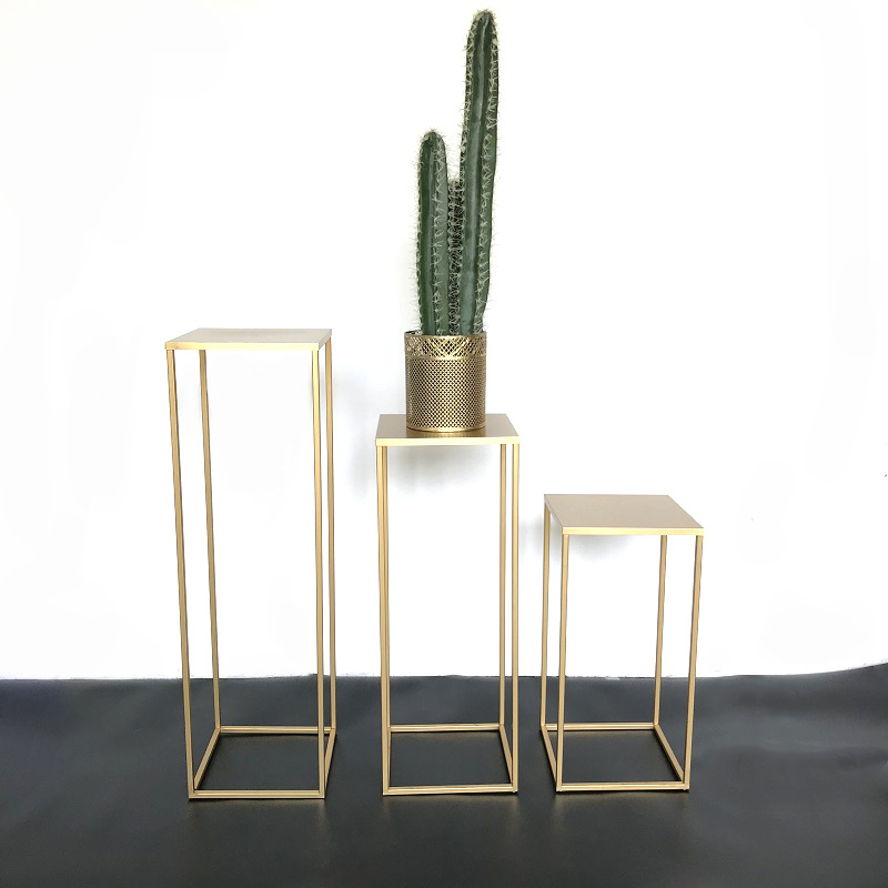 Трансграничная свадебная планировка, дорожный направляющий кронштейн, золотая квадратная подставка для торта, открывающаяся подставка для цветов, украшение дома, железная художественная стеллаж для хранения